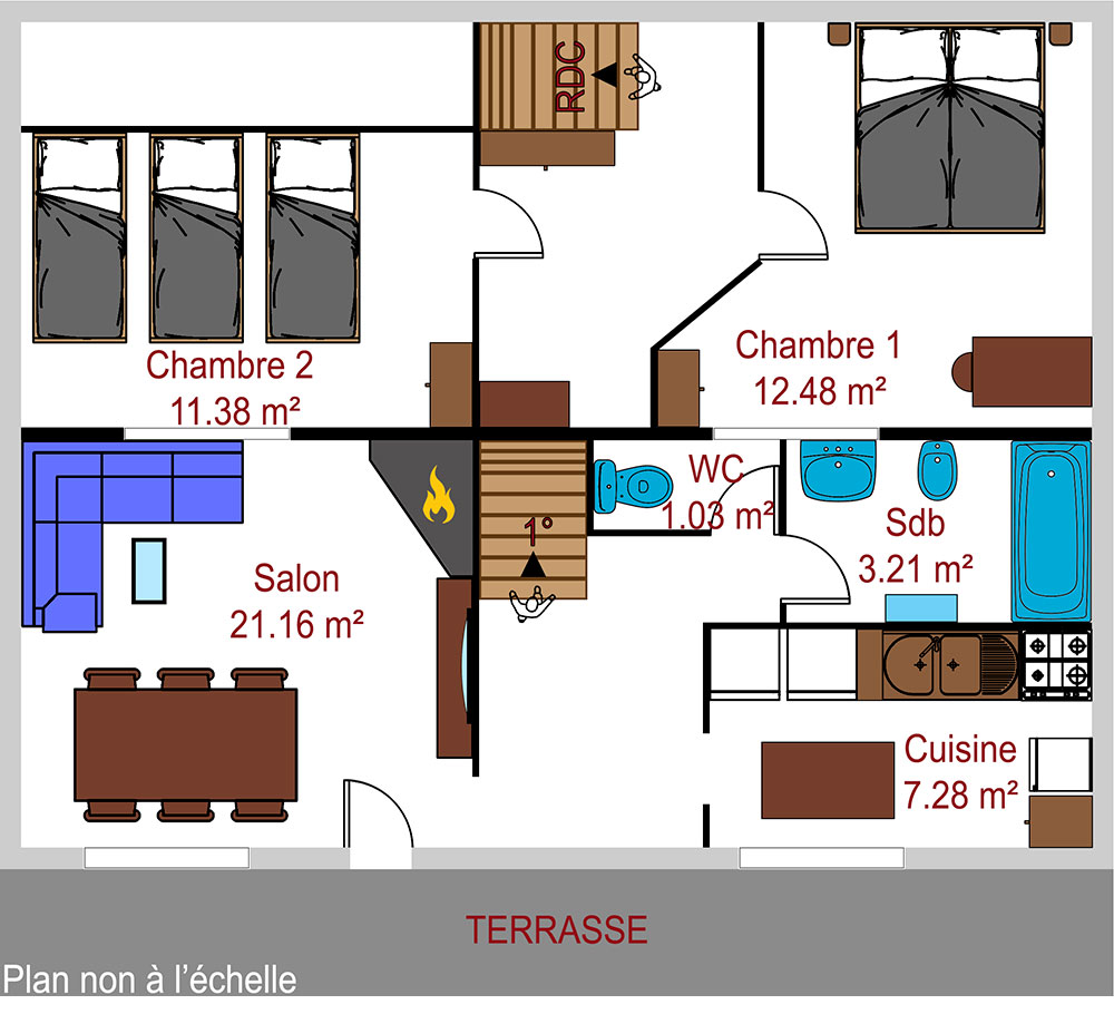 Plan appartement Le Chatelet