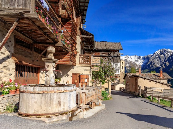 Le village de Saint-Véran en été